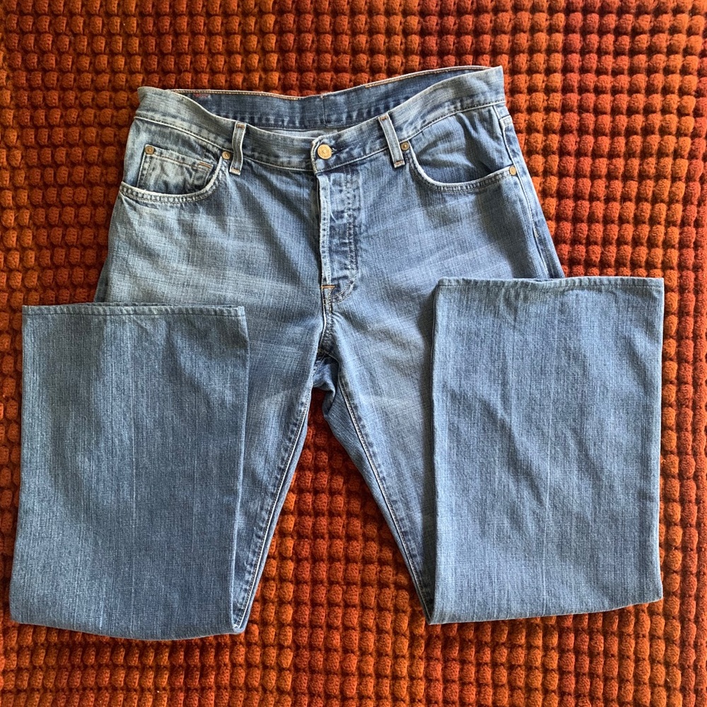 7 for all mankind relaxed fit button fly -36